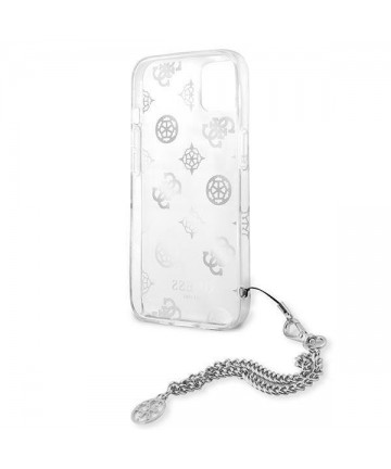 Guess GUHCP13SKPESI iPhone 13 mini 5.4" silver/silver hardcase Peony Chain Collection