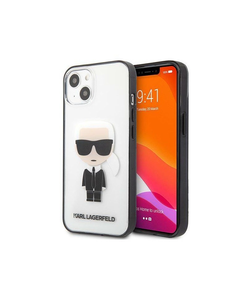 Karl Lagerfeld Iconik Karl Case for iPhone 13 mini - Transparent