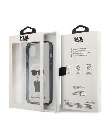 Karl Lagerfeld Iconik Karl Case for iPhone 13 mini - Transparent