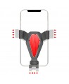 Gravity smartphone car holder, silver (YC07)