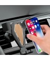 Gravity smartphone car holder, silver (YC07)