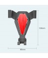 Gravity smartphone car holder, silver (YC07)