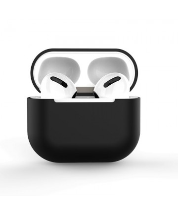 Case for AirPods 2 / AirPods 1 silicone soft cover for headphones black (Case C)