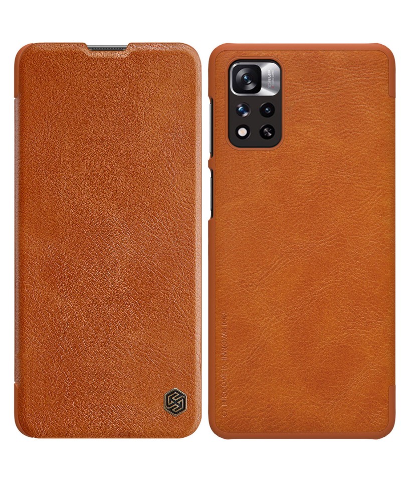 Nillkin Qin Case Case for Xiaomi Redmi Note 11 Pro+ (China) / Redmi Note 11 Pro (China) / Mi11i HyperCharge Camera Protector Hol