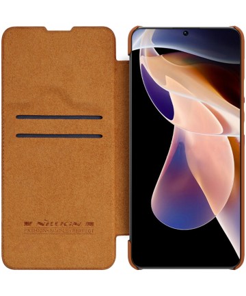 Nillkin Qin Case Case for Xiaomi Redmi Note 11 Pro+ (China) / Redmi Note 11 Pro (China) / Mi11i HyperCharge Camera Protector Hol