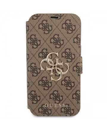 Guess GUBKP13L4GMGBR iPhone 13 Pro / 13 6.1" brown/brown book 4G Big Metal Logo