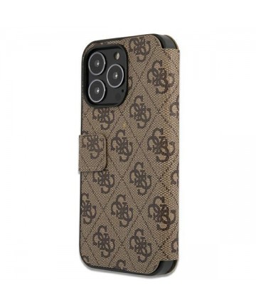 Guess GUBKP13L4GMGBR iPhone 13 Pro / 13 6.1" brown/brown book 4G Big Metal Logo