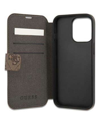 Guess GUBKP13L4GMGBR iPhone 13 Pro / 13 6.1" brown/brown book 4G Big Metal Logo