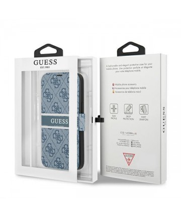 Guess GUBKP13S4GDBL iPhone 13 mini 5.4" blue/blue book 4G Stripe