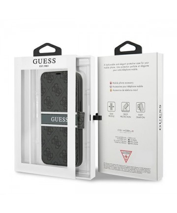 Guess GUBKP13S4GDGR iPhone 13 mini 5.4" grey/grey book 4G Stripe