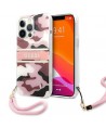 Guess GUHCP13LKCABPI iPhone 13 Pro / 13 6.1" pink/pink hardcase Camo Strap Collection