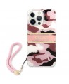 Guess GUHCP13LKCABPI iPhone 13 Pro / 13 6.1" pink/pink hardcase Camo Strap Collection
