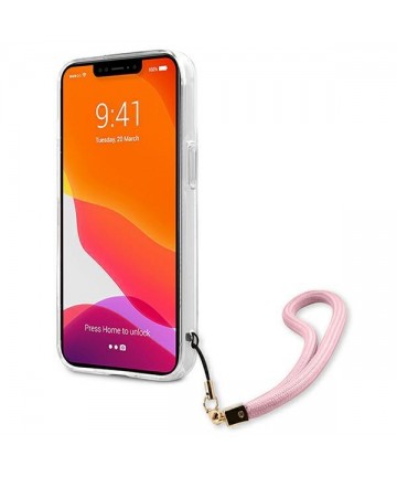 Guess GUHCP13LKCABPI iPhone 13 Pro / 13 6.1" pink/pink hardcase Camo Strap Collection