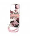 Guess GUHCP13LKCABPI iPhone 13 Pro / 13 6.1" pink/pink hardcase Camo Strap Collection