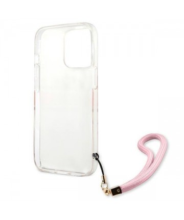 Guess GUHCP13LKCABPI iPhone 13 Pro / 13 6.1" pink/pink hardcase Camo Strap Collection