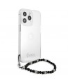 Guess GUHCP13LKPSBK iPhone 13 Pro / 13 6.1" Transparent hard case Black Pearl