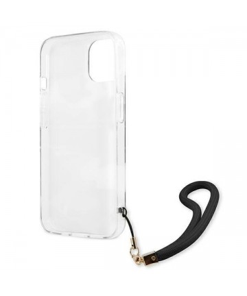 Guess GUHCP13MKCABBK iPhone 13 6.1" black/black hardcase Camo Strap Collection
