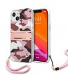Guess GUHCP13MKCABPI iPhone 13 6.1" pink/pink hardcase Camo Strap Collection