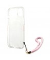 Guess GUHCP13MKCABPI iPhone 13 6.1" pink/pink hardcase Camo Strap Collection