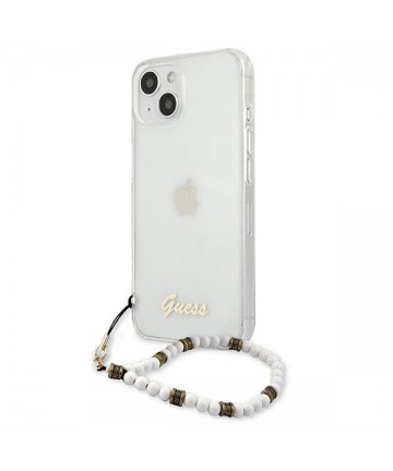 Guess GUHCP13MKPSWH iPhone 13 6.1" Transparent hardcase White Pearl