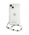 Guess GUHCP13MKPSWH iPhone 13 6.1" Transparent hardcase White Pearl