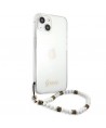 Guess GUHCP13MKPSWH iPhone 13 6.1" Transparent hardcase White Pearl