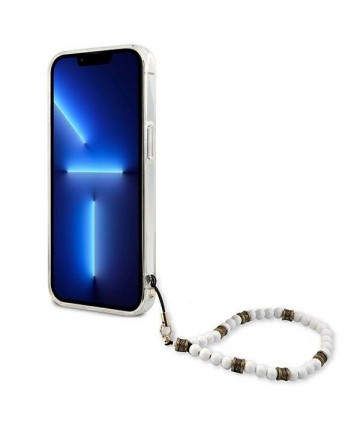Guess GUHCP13MKPSWH iPhone 13 6.1" Transparent hardcase White Pearl