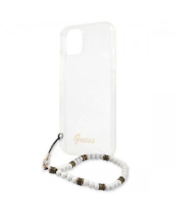 Guess GUHCP13MKPSWH iPhone 13 6.1" Transparent hardcase White Pearl