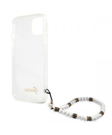 Guess GUHCP13MKPSWH iPhone 13 6.1" Transparent hardcase White Pearl