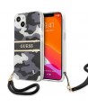 Guess GUHCP13SKCABBK iPhone 13 mini 5.4" black/black hardcase Camo Strap Collection
