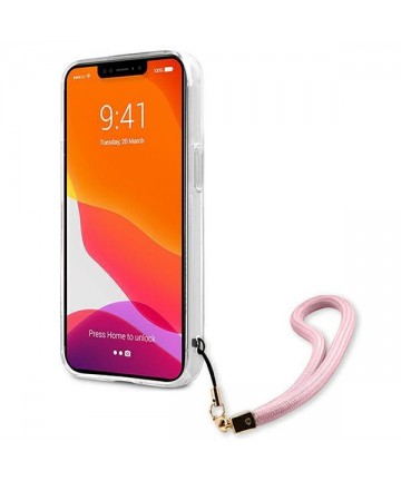 Guess GUHCP13SKCABPI iPhone 13 mini 5.4" pink/pink hardcase Camo Strap Collection