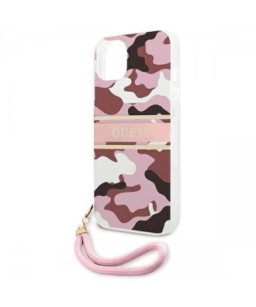 Guess GUHCP13SKCABPI iPhone 13 mini 5.4" pink/pink hardcase Camo Strap Collection