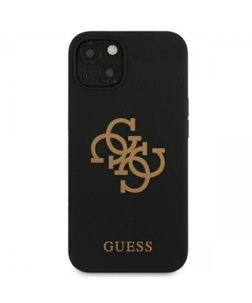 Guess GUHCP13SLS4GGBK iPhone 13 mini 5.4" black/black hard case Silicone 4G Logo