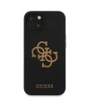 Guess GUHCP13SLS4GGBK iPhone 13 mini 5.4" black/black hard case Silicone 4G Logo