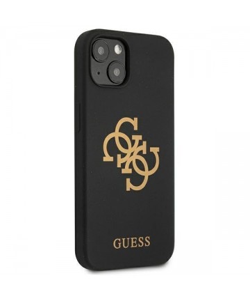 Guess GUHCP13SLS4GGBK iPhone 13 mini 5.4" black/black hard case Silicone 4G Logo