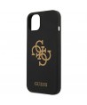 Guess GUHCP13SLS4GGBK iPhone 13 mini 5.4" black/black hard case Silicone 4G Logo