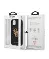 Guess GUHCP13SLS4GGBK iPhone 13 mini 5.4" black/black hard case Silicone 4G Logo
