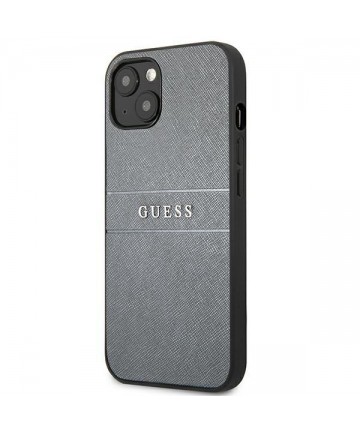 Guess GUHCP13SPSASBGR iPhone 13 mini 5.4" grey/grey Saffiano Strap