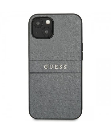 Guess GUHCP13SPSASBGR iPhone 13 mini 5.4" grey/grey Saffiano Strap
