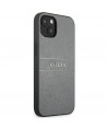Guess GUHCP13SPSASBGR iPhone 13 mini 5.4" grey/grey Saffiano Strap