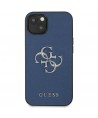 Guess GUHCP13SSA4GSBL iPhone 13 mini 5.4" blue/blue hardcase Saffiano 4G Metal Logo