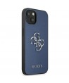 Guess GUHCP13SSA4GSBL iPhone 13 mini 5.4" blue/blue hardcase Saffiano 4G Metal Logo
