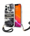 Guess GUHCP13XKCABBK iPhone 13 Pro Max 6.7" black/black hardcase Camo Strap Collection