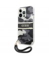Guess GUHCP13XKCABBK iPhone 13 Pro Max 6.7" black/black hardcase Camo Strap Collection
