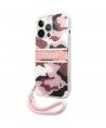 Guess GUHCP13XKCABPI iPhone 13 Pro Max 6.7" pink/pink hardcase Camo Strap Collection