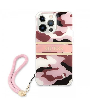 Guess GUHCP13XKCABPI iPhone 13 Pro Max 6.7" pink/pink hardcase Camo Strap Collection