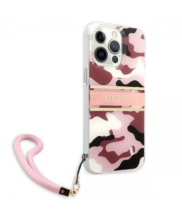 Guess GUHCP13XKCABPI iPhone 13 Pro Max 6.7" pink/pink hardcase Camo Strap Collection