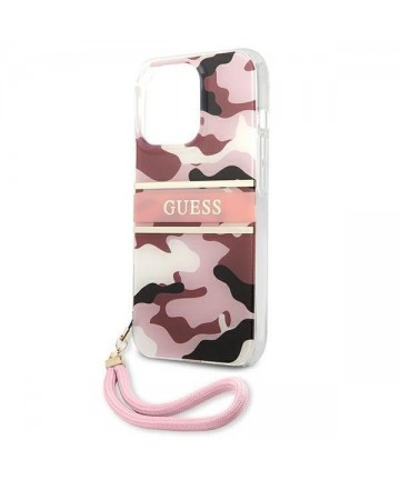 Guess GUHCP13XKCABPI iPhone 13 Pro Max 6.7" pink/pink hardcase Camo Strap Collection