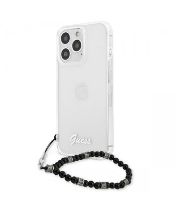 Guess GUHCP13XKPSBK iPhone 13 Pro Max 6.7" Transparent hardcase Black Pearl