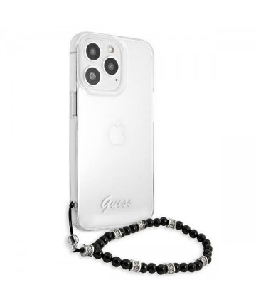 Guess GUHCP13XKPSBK iPhone 13 Pro Max 6.7" Transparent hardcase Black Pearl